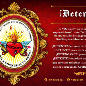 Print Oración "Detente" al Sagrado Corazón del Graffiti - Heroidea (Tamaño Carta)
