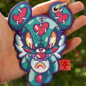 Llaveros de tela bordado Oso - Catmynt