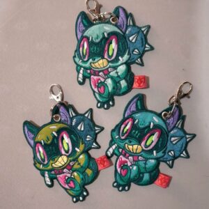 Llavero de tela bordado Mapache - Catmynt