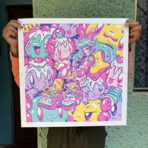 Tito Y Lulu Print 50x50 cm - Catmynt