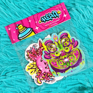 Pack de 5 Stickers Glitter - Heroidea